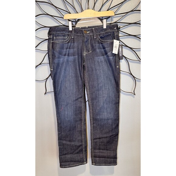 William Rast 29  womens  Mid-Rise Croppep  capri  Fit Denim Jeans NWT$148 - Picture 1 of 12